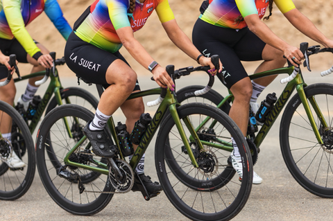 The LA Sweat Cycling team 