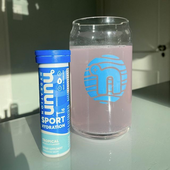 Nuun Sport Tropical in a pint glass